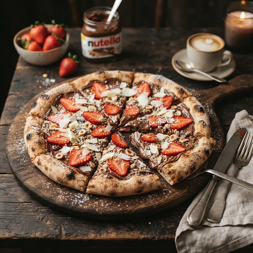 Pizza Doce Nutella & Morangos